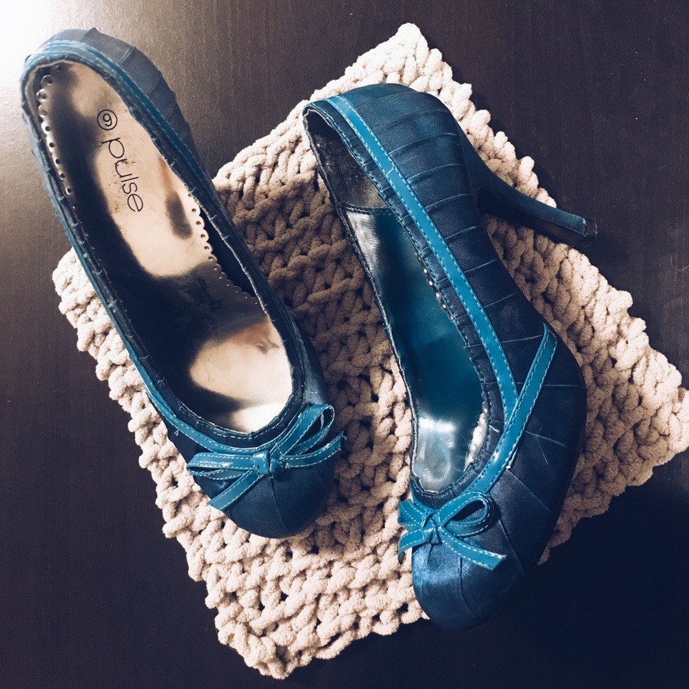 Blue heels